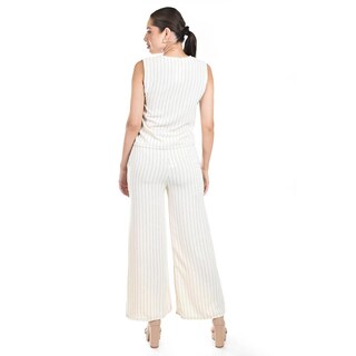 Foto 3 | Set Chaleco Y Pantalon A Rayas Roman Fashion / Juvenil, 5073 (arena Lineas) Beige