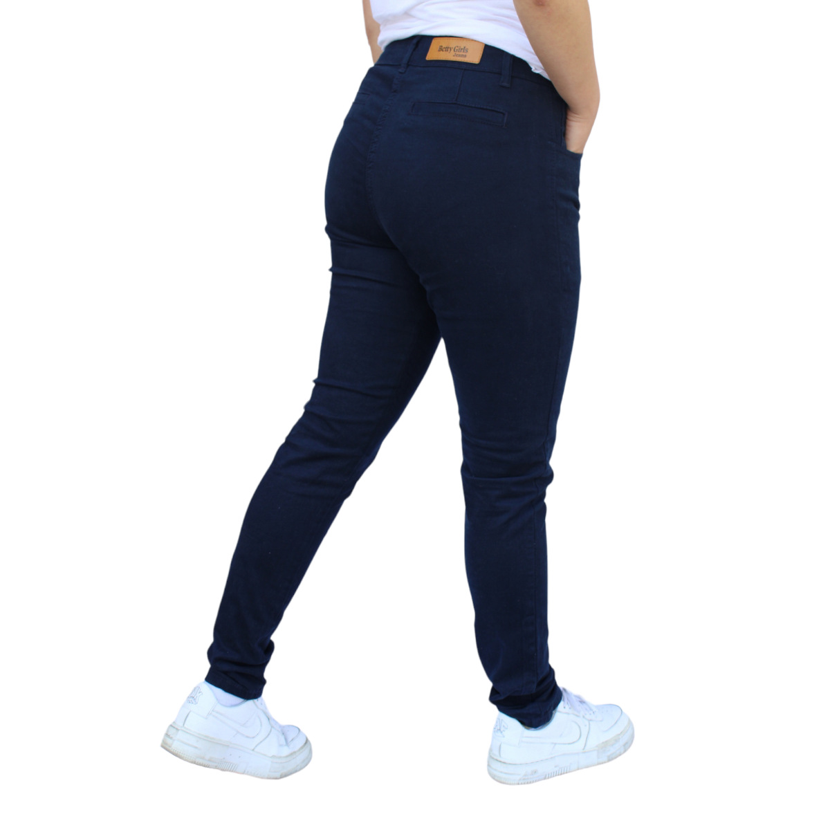 Foto 1 | Pantalón De Gabardina Dama Azul Marino   John Silver