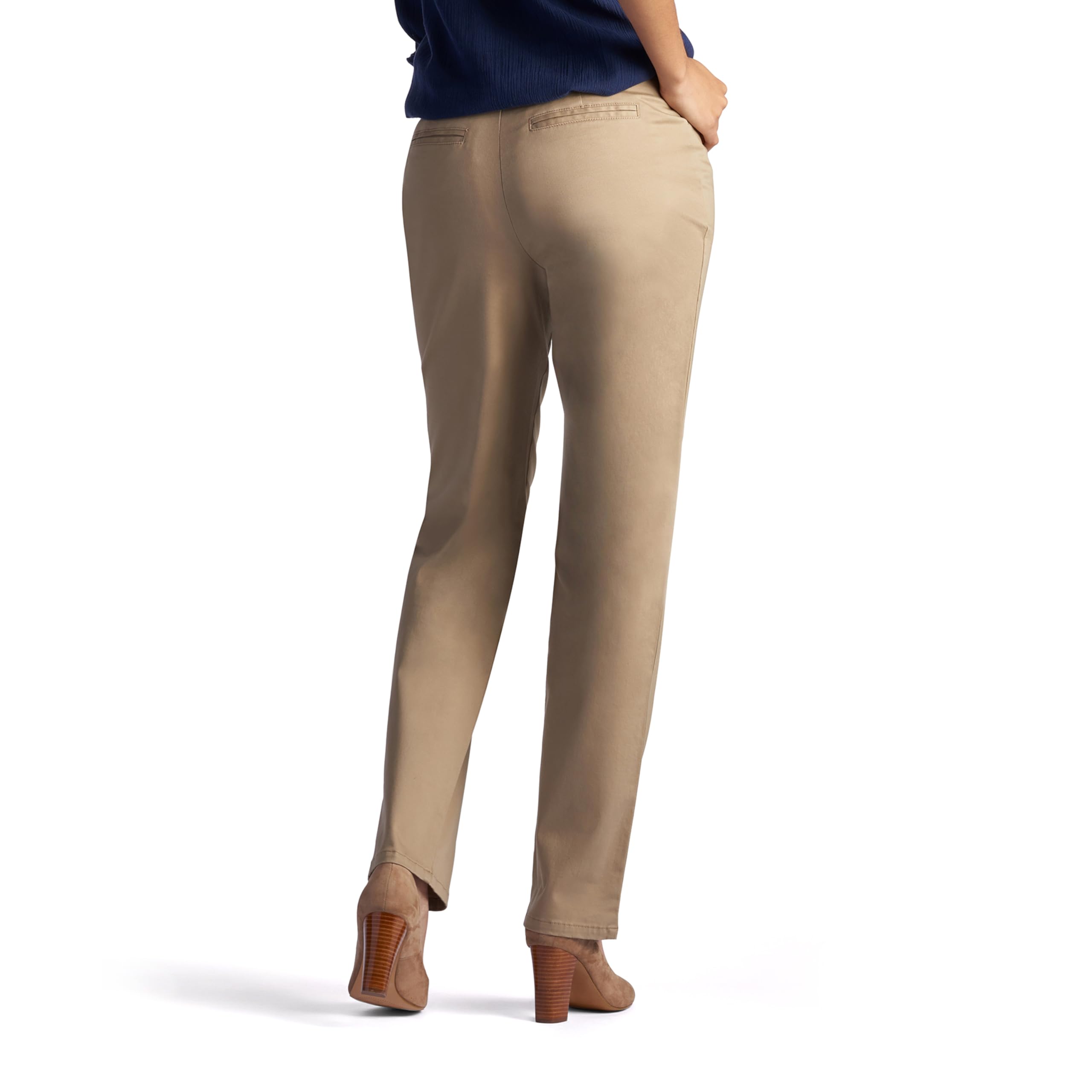 Foto 3 pulgar | Pantalones Lee Para Mujer, Corte Holgado, Pierna Recta Para Todo El Día, Lino, 4 - Venta Internacional.