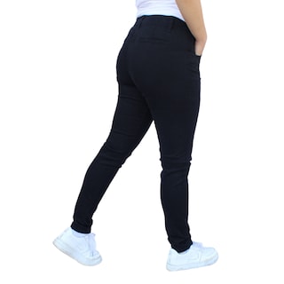 Foto 2 | Pantalón De Gabardina Dama Negro John Silver