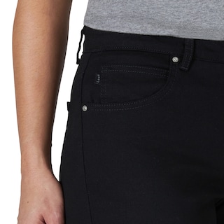 Foto 2 | Capri Jean Lee Para Mujer, Corte Holgado, Talla 18, Color Negro - Venta Internacional.