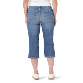 Foto 2 | Capri Jean Lee Para Mujer, Corte Holgado, Talla 16 - Venta Internacional.