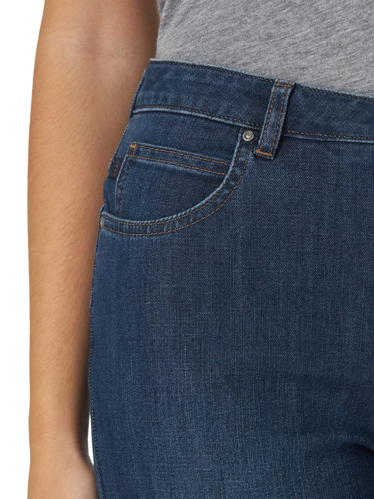 Foto 3 pulgar | Capri Jean Lee Para Mujer, Corte Holgado, Misteriosa, Talla 12 - Venta Internacional.