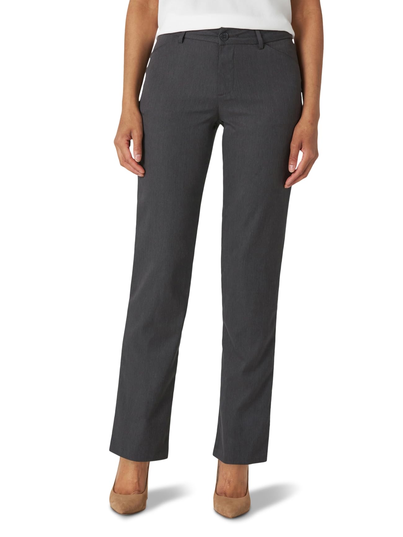 Pantalones Lee Misses Para Mujer, Sin Arrugas, Ajuste Relajado, 18 - Venta Internacional.