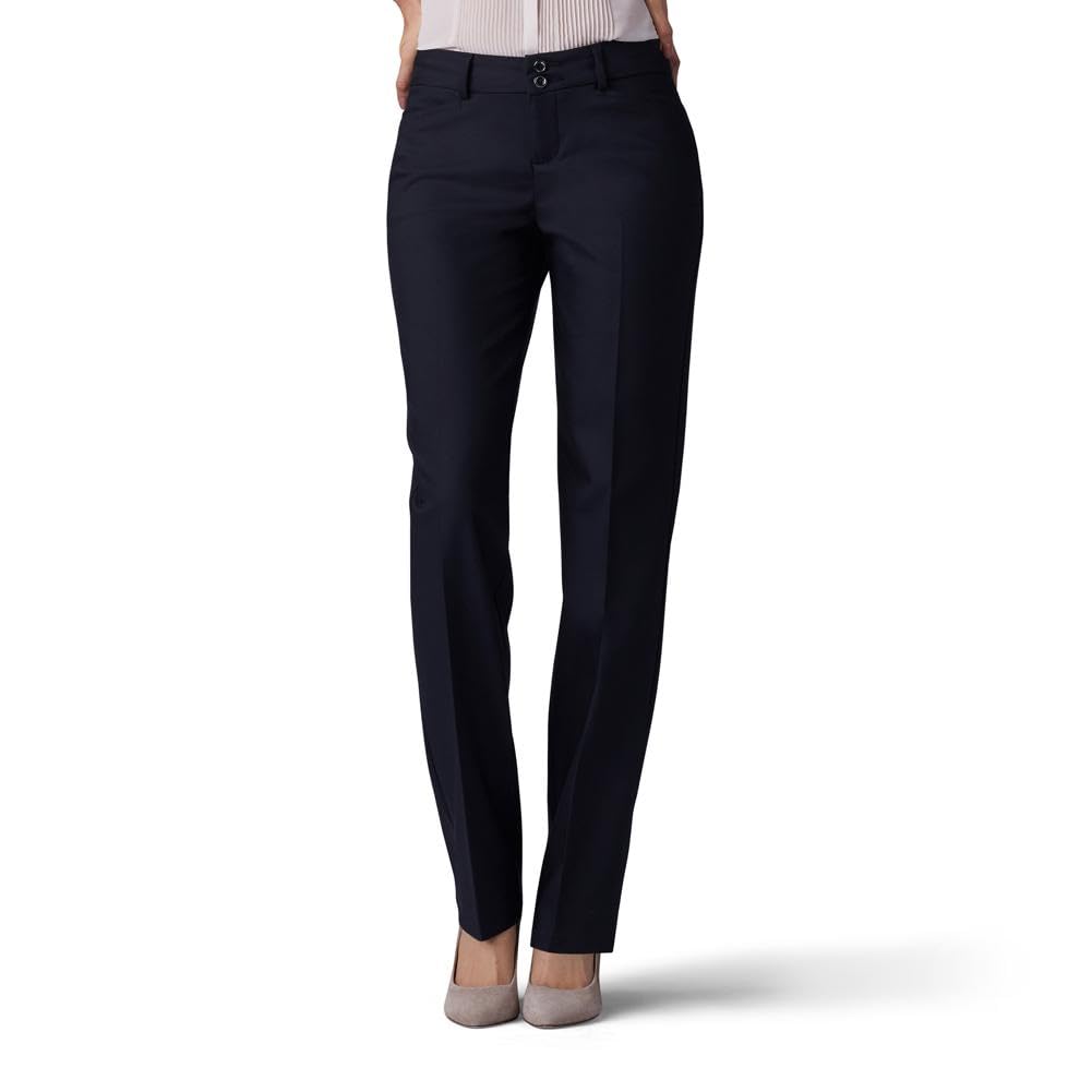 Pantalón Lee Secretly Shapes, Corte Regular, Pierna Recta, Color Negro 14 - Venta Internacional.