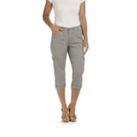 Pantalón Capri Cargo Lee Austyn Relaxed Fit Para Mujer - Gris - Venta Internacional.