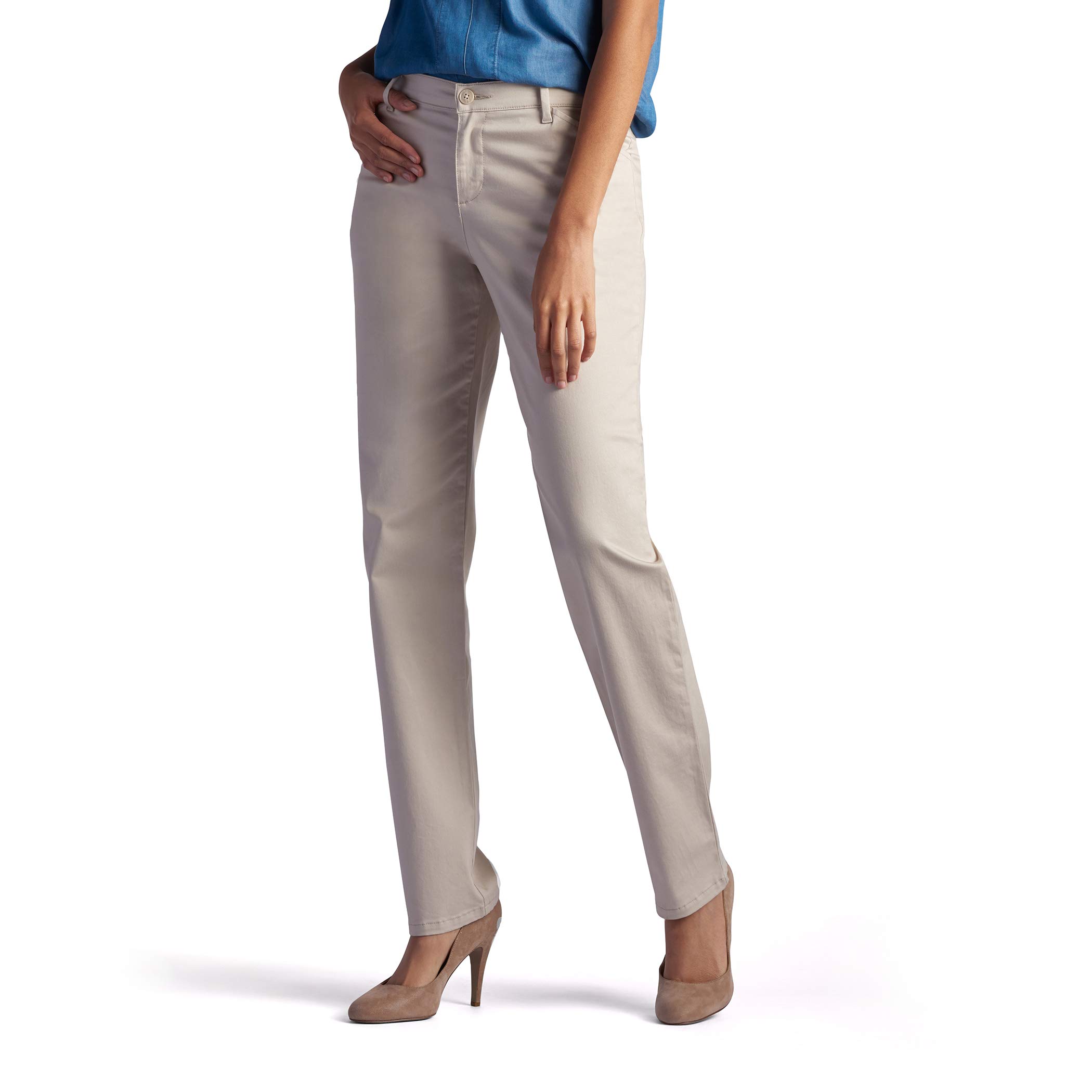 Pergamino Pant Lee Para Mujer, Corte Holgado, Pernera Recta Para Todo El Día - Venta Internacional.
