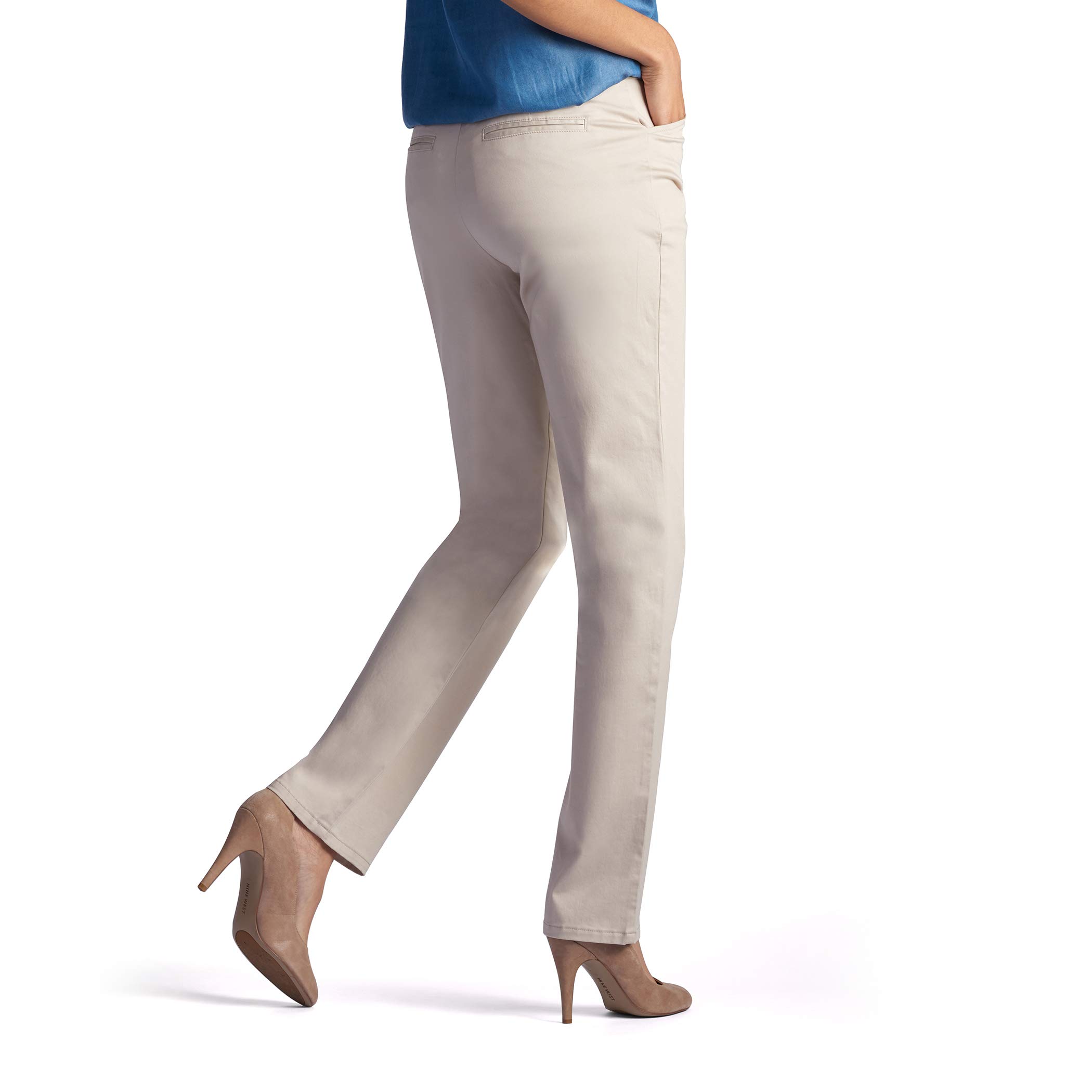 Foto 3 pulgar | Pergamino Pant Lee Para Mujer, Corte Holgado, Pernera Recta Para Todo El Día - Venta Internacional.
