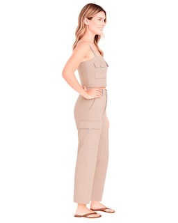 Foto 2 | Set Coordinado Para Mujer Ocean Point De Top Y Pantalón Cargo
