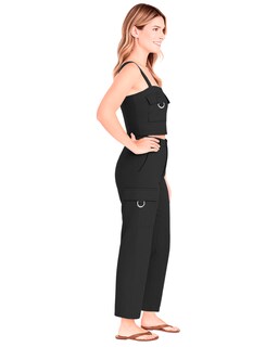 Foto 2 | Set Coordinado Para Mujer Ocean Point De Top Y Pantalón Cargo