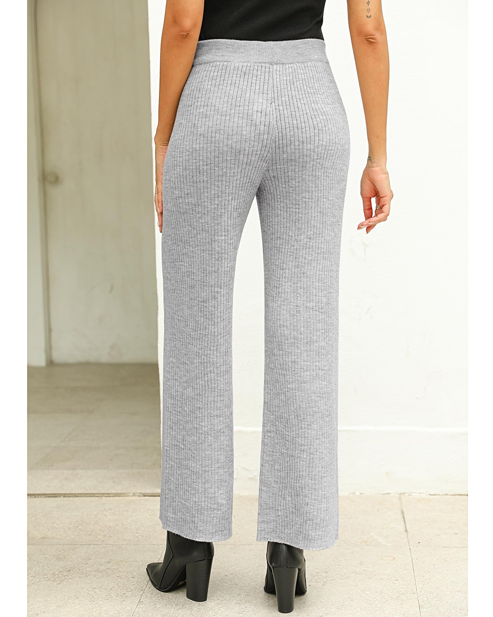 Foto 4 pulgar | Pantalones Grapent Casuales Para Mujer, Cintura Alta, Pierna Ancha - Venta Internacional.
