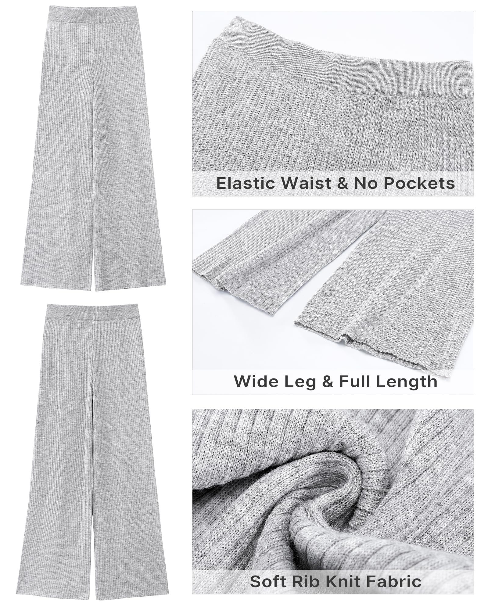 Foto 7 pulgar | Pantalones Grapent Casuales Para Mujer, Cintura Alta, Pierna Ancha - Venta Internacional.