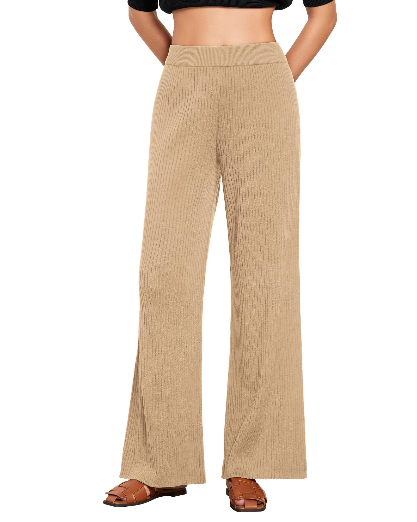 Foto 2 pulgar | Pantalones Holgados Grapent Para Mujer, Color Beige, Tallas 4-6, Acrílicos - Venta Internacional.