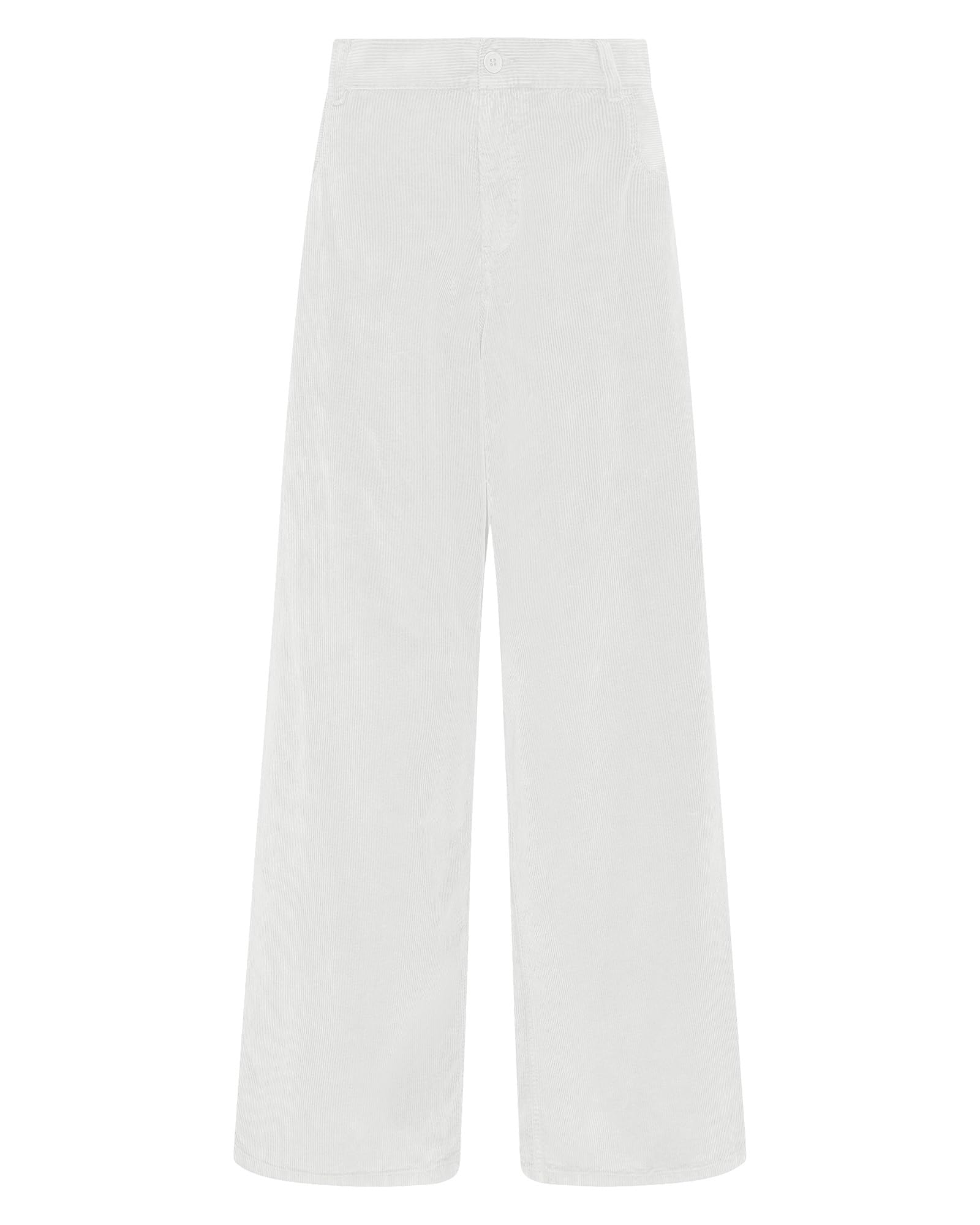 Pantalones Grapent Blancos De Pierna Ancha Y Cintura Alta Para Mujer, Talla M - Venta Internacional.