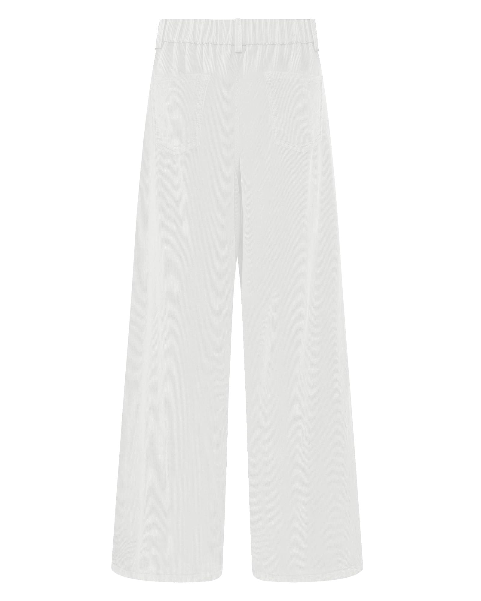 Foto 3 pulgar | Pantalones Grapent Blancos De Pierna Ancha Y Cintura Alta Para Mujer, Talla M - Venta Internacional.