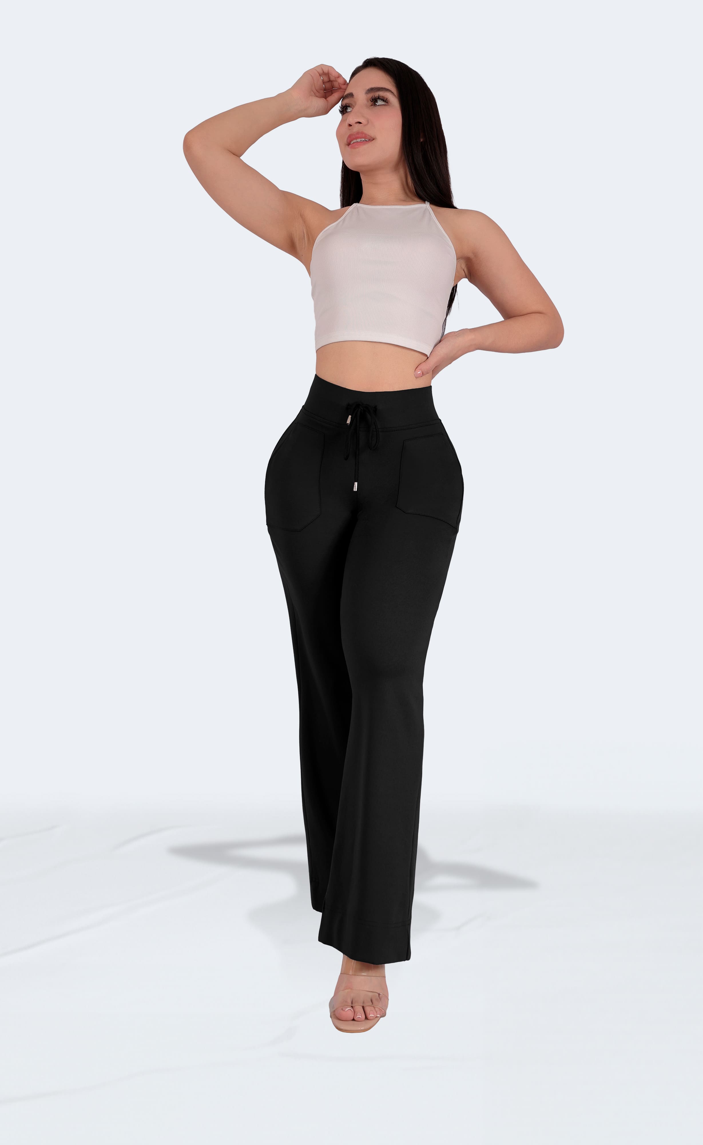 Foto 5 | Pantalones Casuales De Cintura Alta Para Mujer De Vestir Sea Brazil