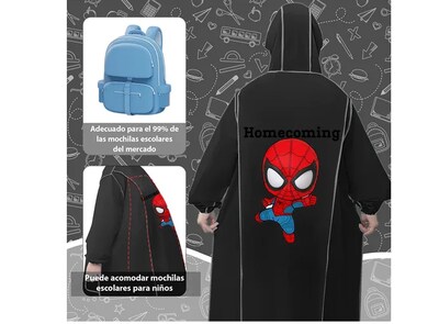 Foto 3 | Xtellar Gabardina Impermeable Portátil Ultraligera, Resguarda De La Lluvia En Estilo
