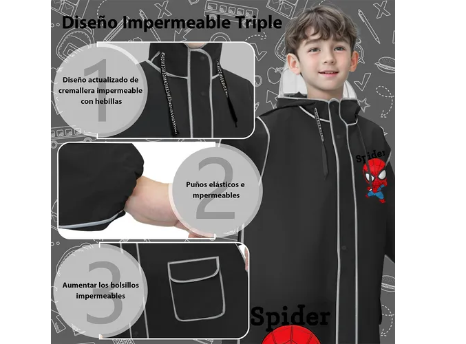 Foto 4 | Xtellar Gabardina Impermeable Portátil Ultraligera, Resguarda De La Lluvia En Estilo