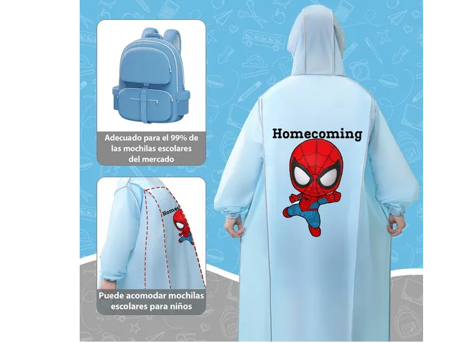 Foto 4 pulgar | Xtellar Gabardina Impermeable Portátil Ultraligera, Resguarda De La Lluvia En Estilo