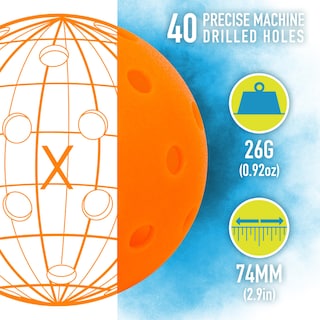 Foto 3 | Pelotas De Pickleball Franklin Sports X-40, 74 Mm, 26 G, Paquete De 3 - Venta Internacional.