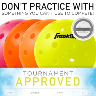 Foto 7 | Pelotas De Pickleball Franklin Sports X-40, 74 Mm, 26 G, Paquete De 3 - Venta Internacional.