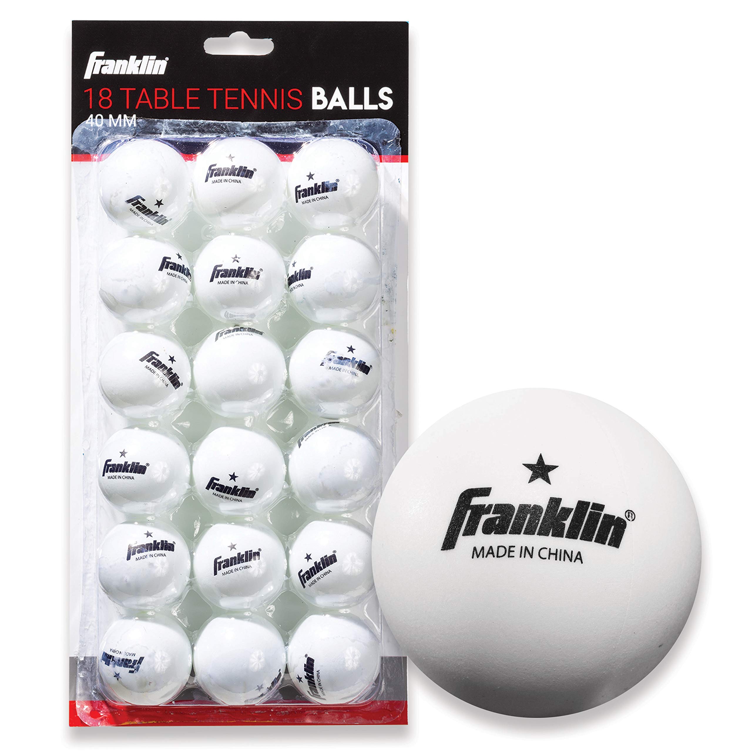 Foto 2 pulgar | Pelotas De Ping Pong Franklin Sports Official, 40 Mm, 2,7 G, 18 Unidades - Venta Internacional.