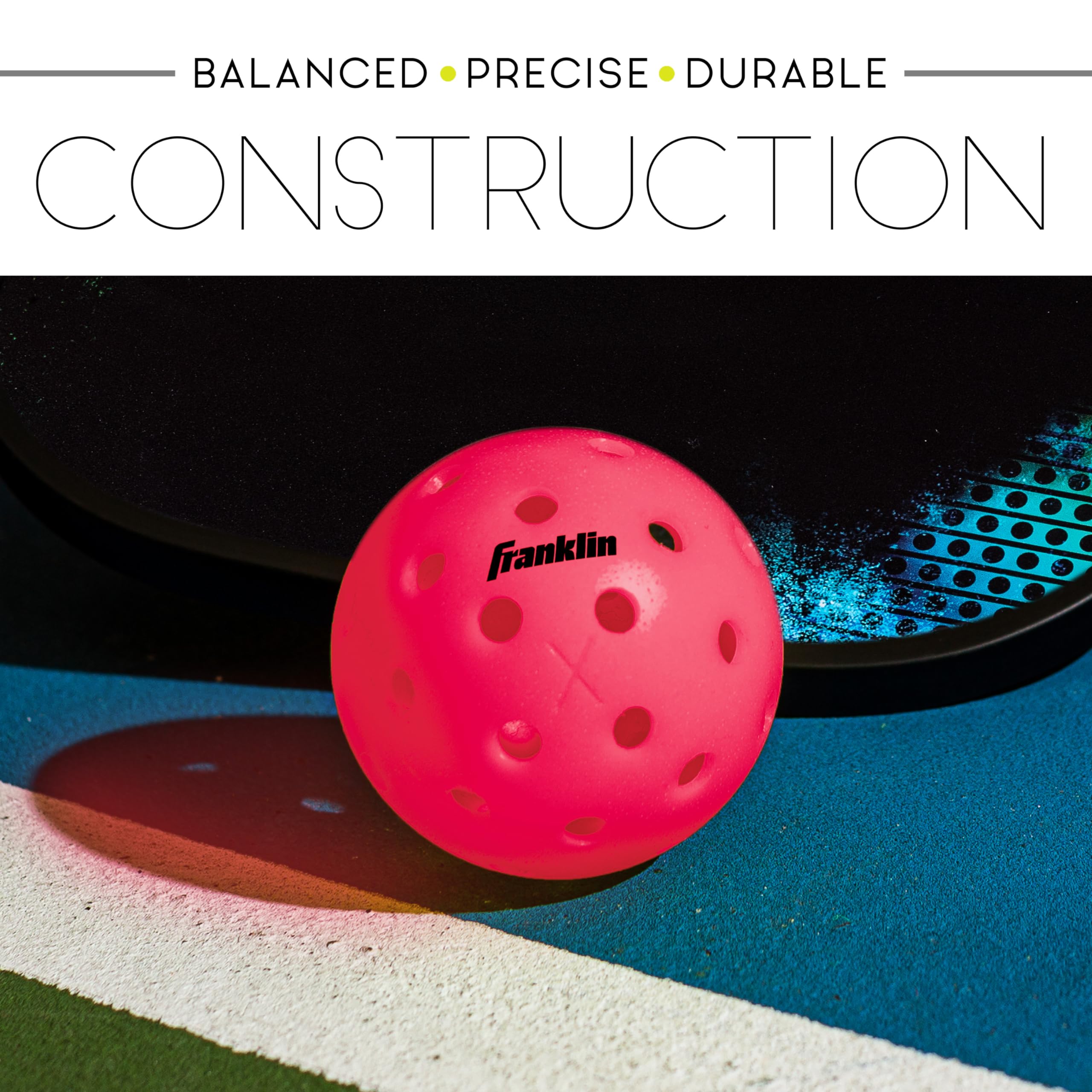 Foto 6 pulgar | Pelotas De Pickleball Franklin Sports X-40, Paquete De 12 Unidades, Para Exteriores - Venta Internacional.