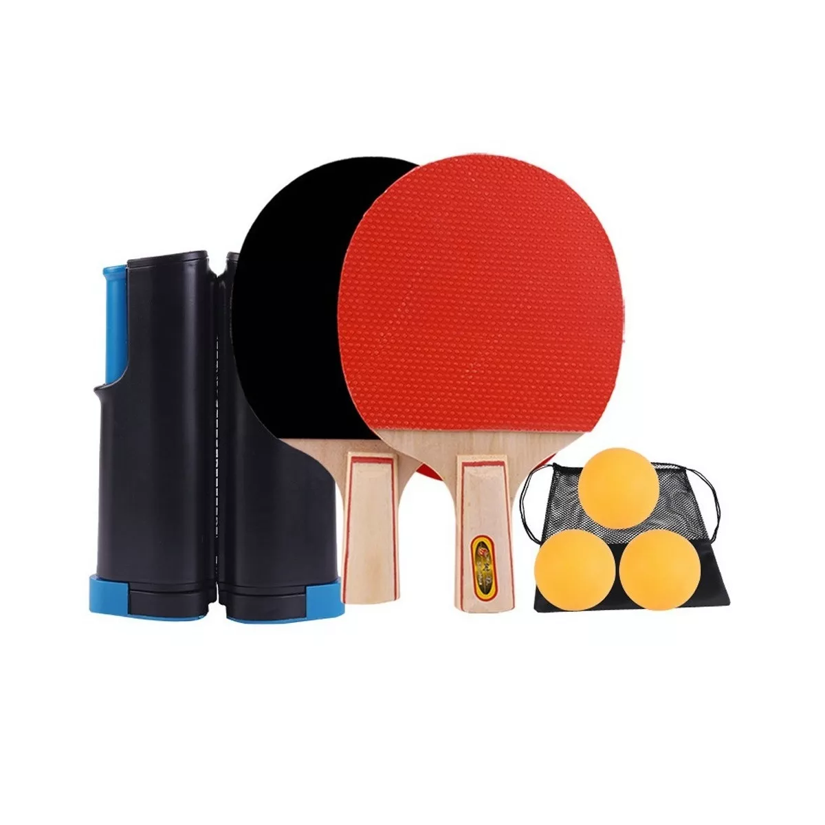 Juego de Ping Pong Mesa Portátil con Red y 2 Raqueta Eo Safe Imports Esi-11071 Multicolor