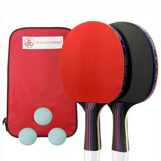 Foto 2 | Set De 2 Raquetas De Ping Pong + Estuche + 10 Pelotas De Ping Pong Diversiones Bago