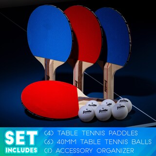 Foto 2 | Set De Tenis De Mesa Franklin Sports Para 4 Jugadores Con Pala Y Pelota - Venta Internacional.