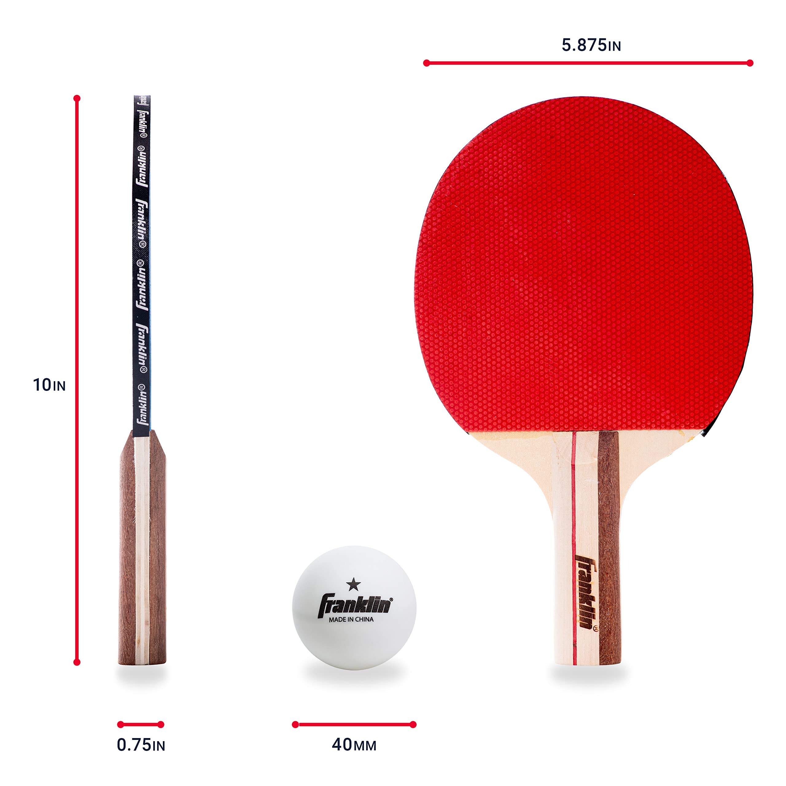 Foto 4 pulgar | Set De Tenis De Mesa Franklin Sports Para 4 Jugadores Con Pala Y Pelota - Venta Internacional.