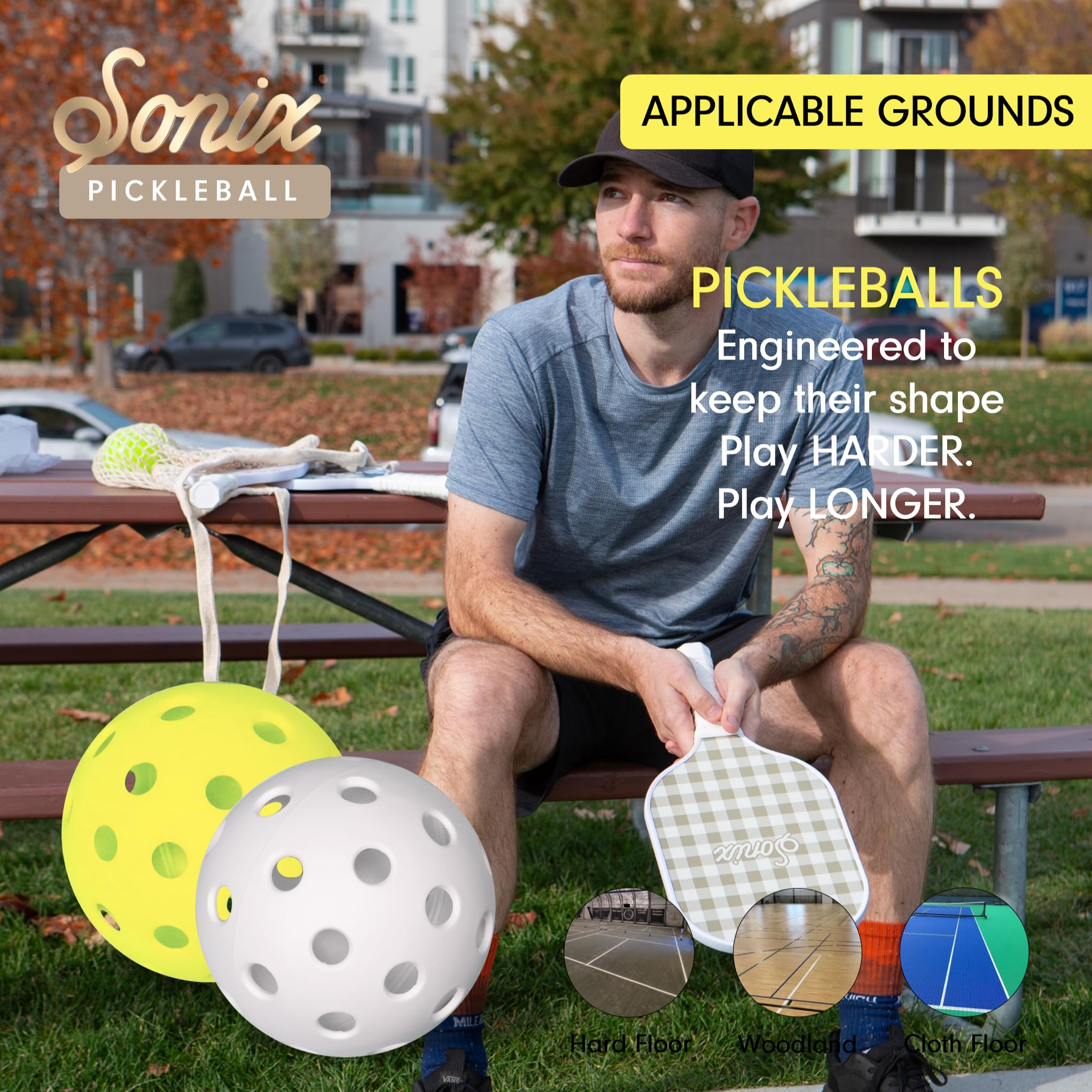 Foto 5 | Set De Palas De Pickleball Sonix Fiberglass Con 2 Raquetas Y 4 Pelotas - Venta Internacional.