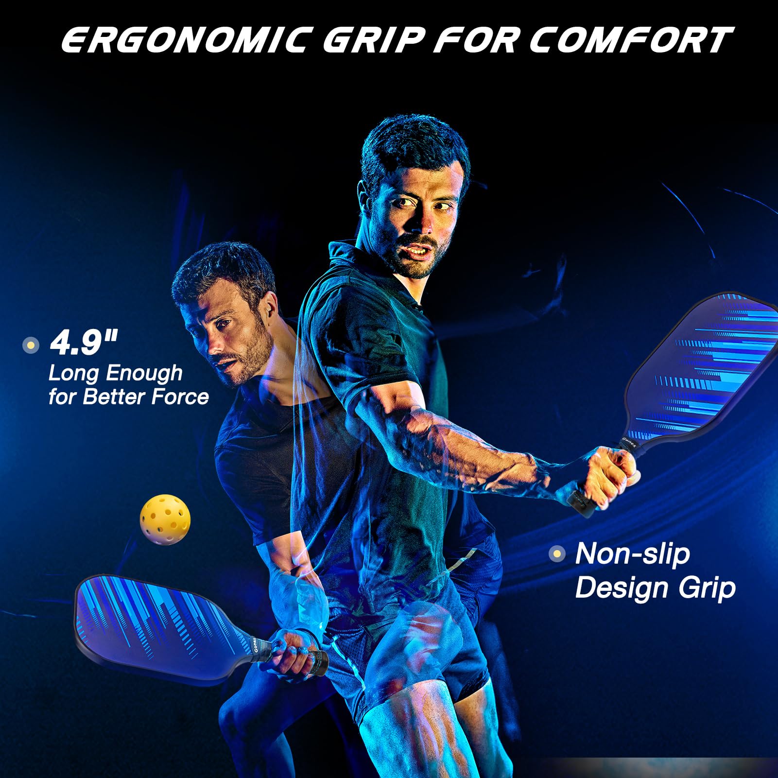 Foto 4 pulgar | Palas De Pickleball Gonex Graphite Aprobadas Por La Usapa, Juego De 2/4 - Venta Internacional.