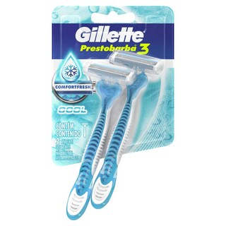 Foto 1 | Rastrillo Gillette Prestobarba3 Cool 2 Piezas