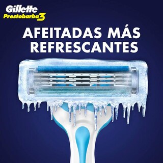 Foto 3 | Rastrillo Gillette Prestobarba3 Cool 2 Piezas