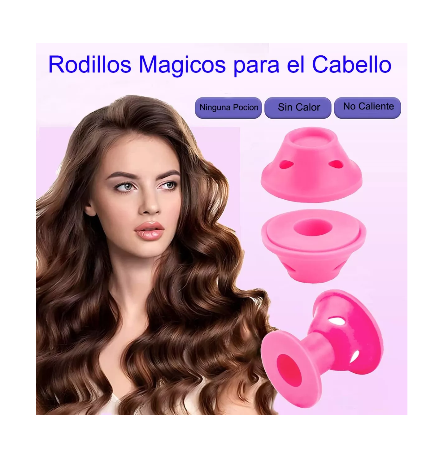 Foto 3 | Rizadores de Silicona Belug color Rosa 80 Piezas