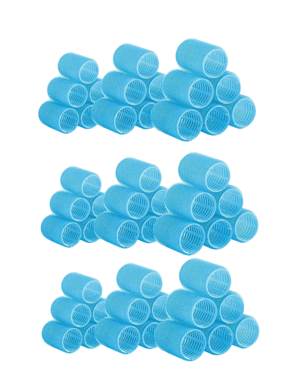 Foto 2 pulgar | Tubos De Rizadores De Pelo Plás Autoagarre Hair Rulo 49 Pzs, Azul
