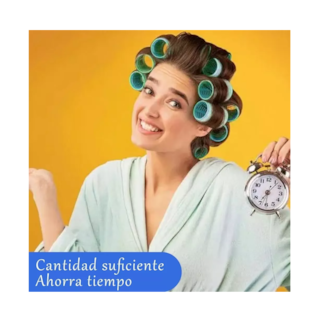 Foto 3 | Tubos De Rizadores De Pelo Plás Autoagarre Hair Rulo 49 Pzs, Azul