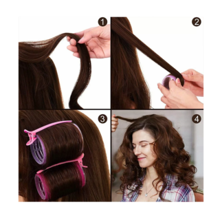 Foto 2 | Rodillo Abrazadera Plástica para Cabello Belug Multicolor 48 Piezas