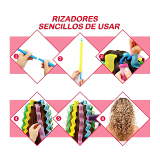 Foto 3 | Set de Rizadores sin Calor Belug Varios Colores 30 Piezas