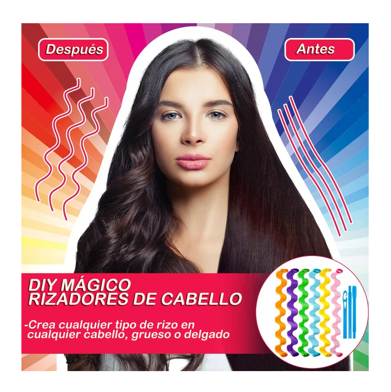 Foto 4 | Set de Rizadores sin Calor Belug Varios Colores 30 Piezas