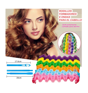Foto 5 | Set de Rizadores sin Calor Belug Varios Colores 30 Piezas