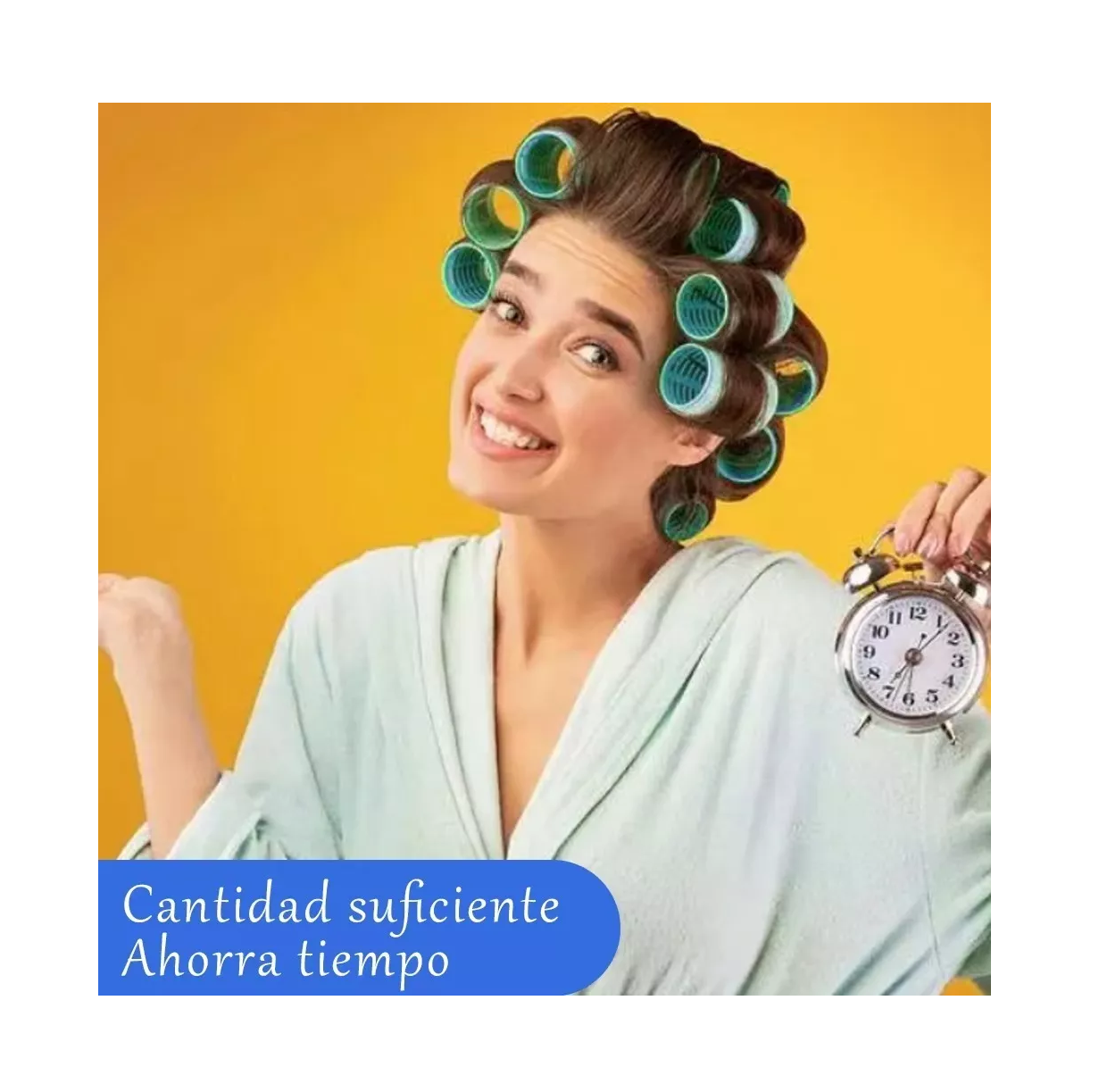 Foto 4 pulgar | Tubos Rizadores de Cabello Lab.G Azul 48 Piezas