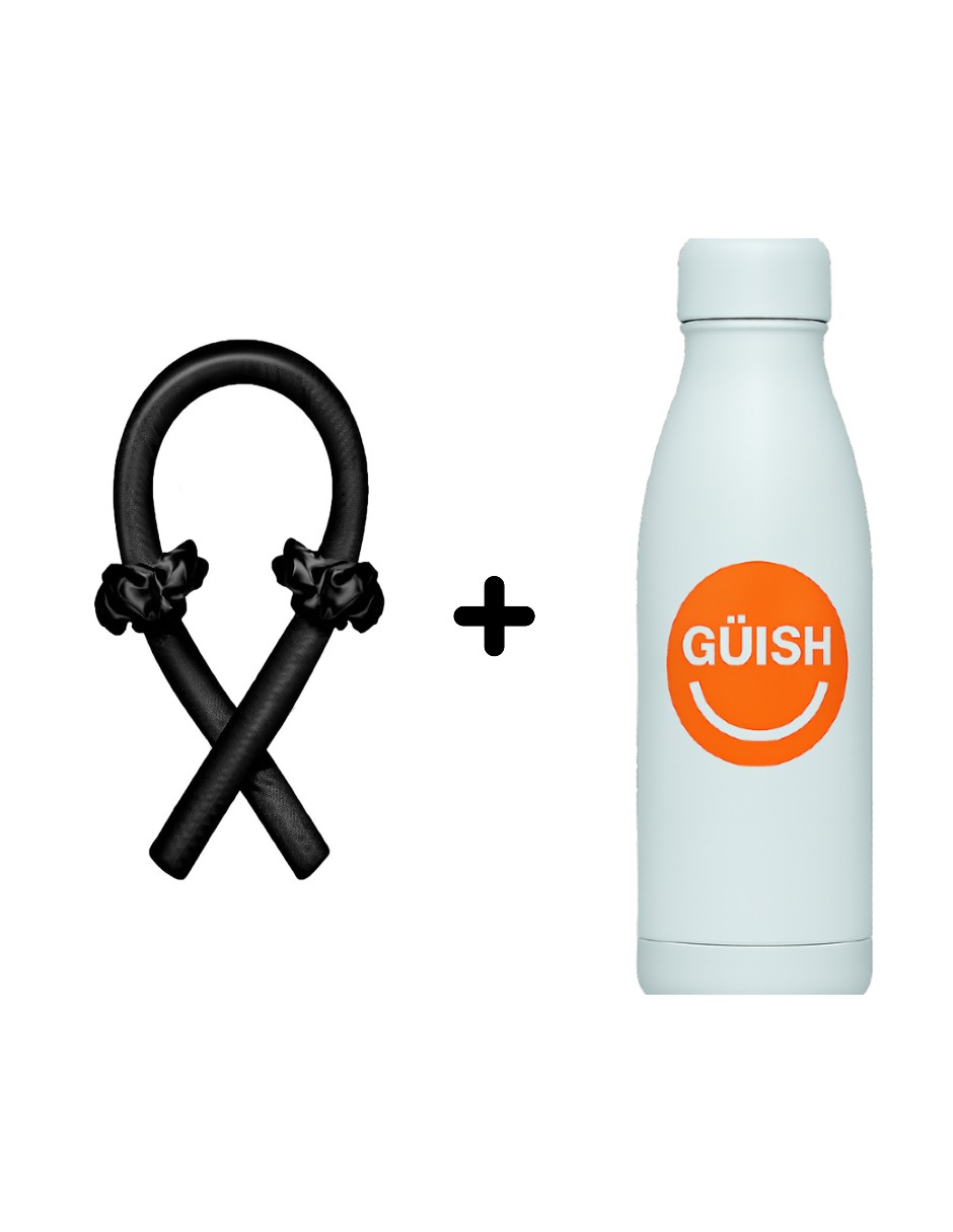 Foto 2 pulgar | Curly sin Calor 6 Piezas + 2 Scrunchies + Termo Güish