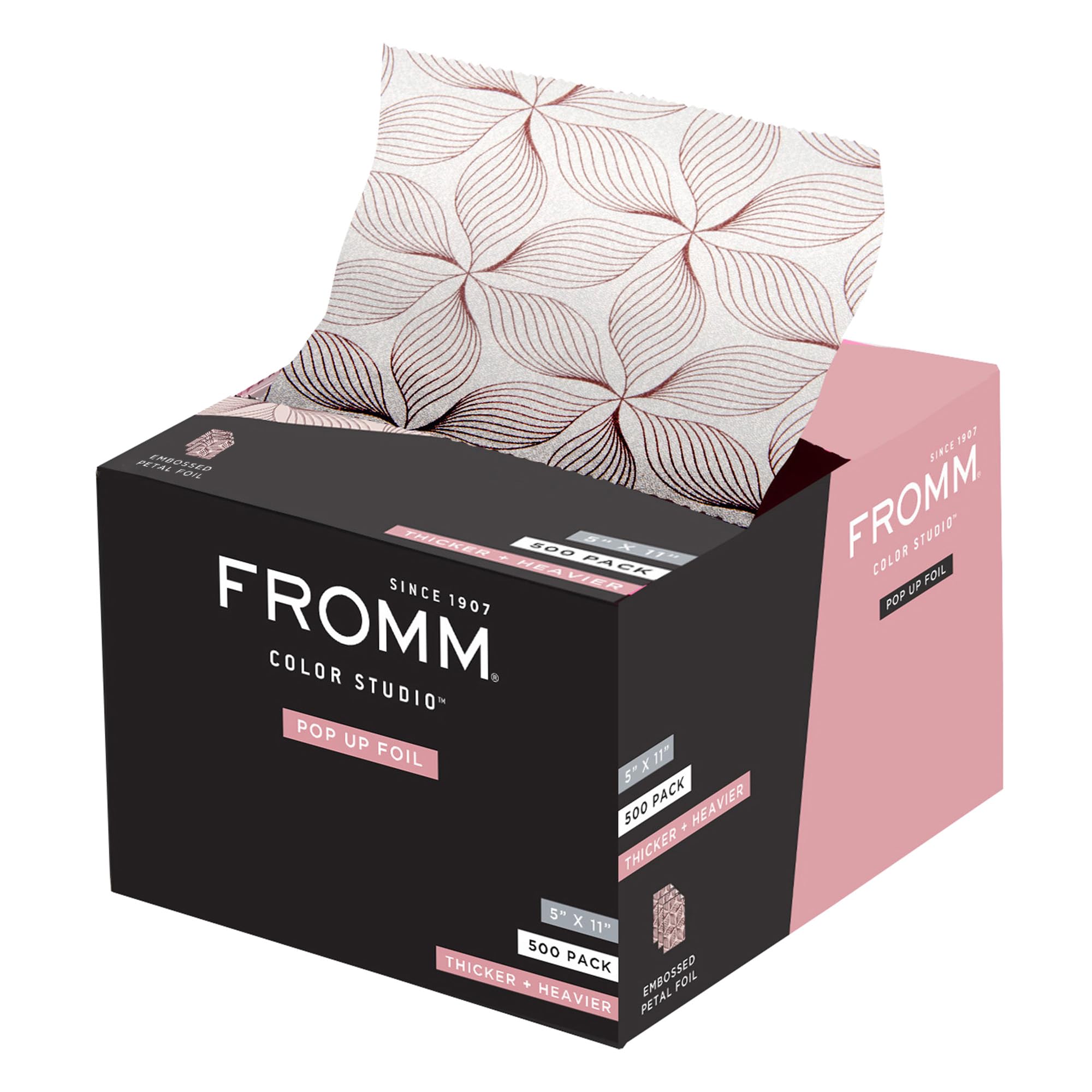 Foto 1 | Lámina Para El Cabello Fromm Color Studio, Peso Mediano, Desplegable, Rosa, 500 Unidades - Venta Internacional.