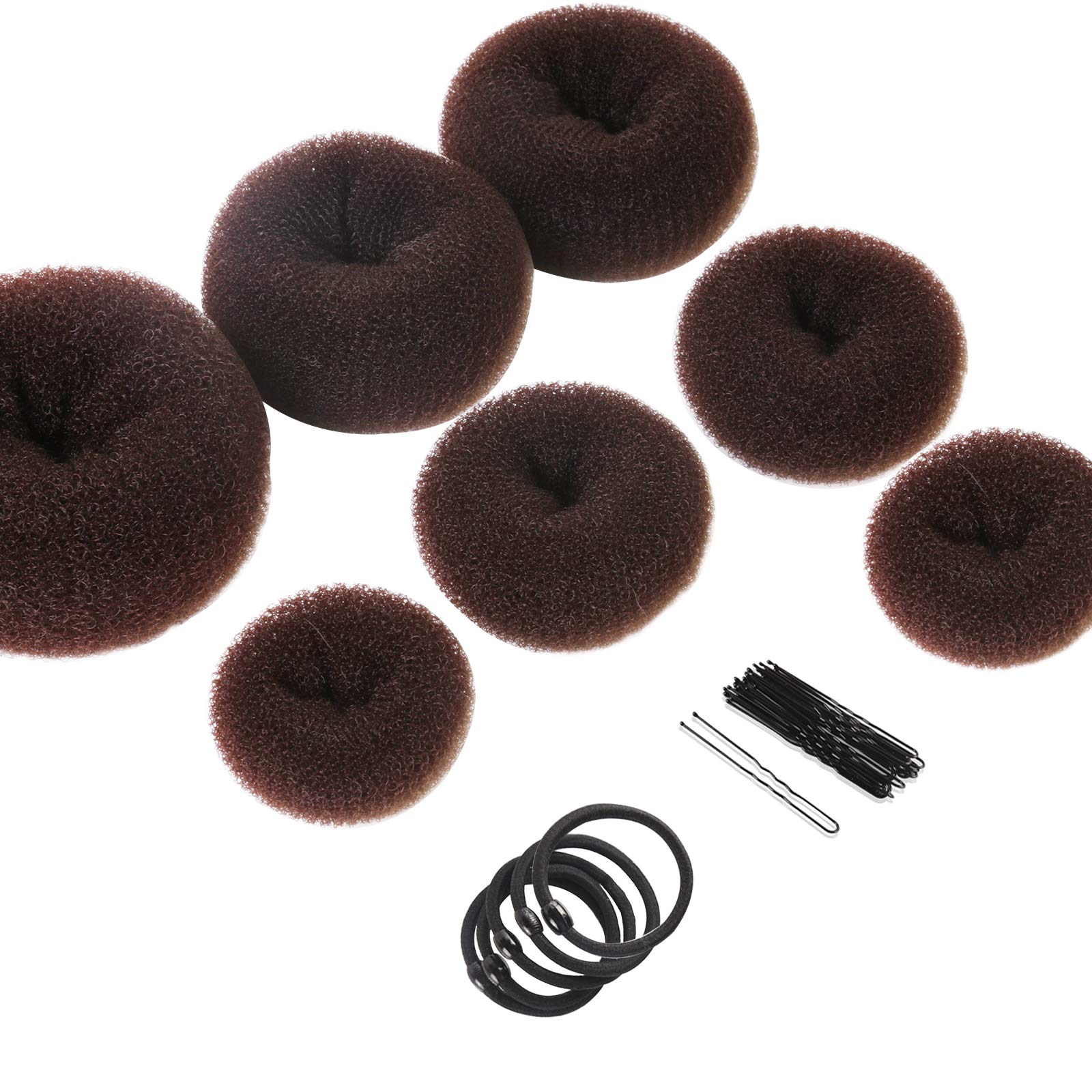 Foto 2 pulgar | Set Para Hacer Moños Teenitor, 7 Anillos Con Bandas Elásticas Y Alfileres - Venta Internacional.