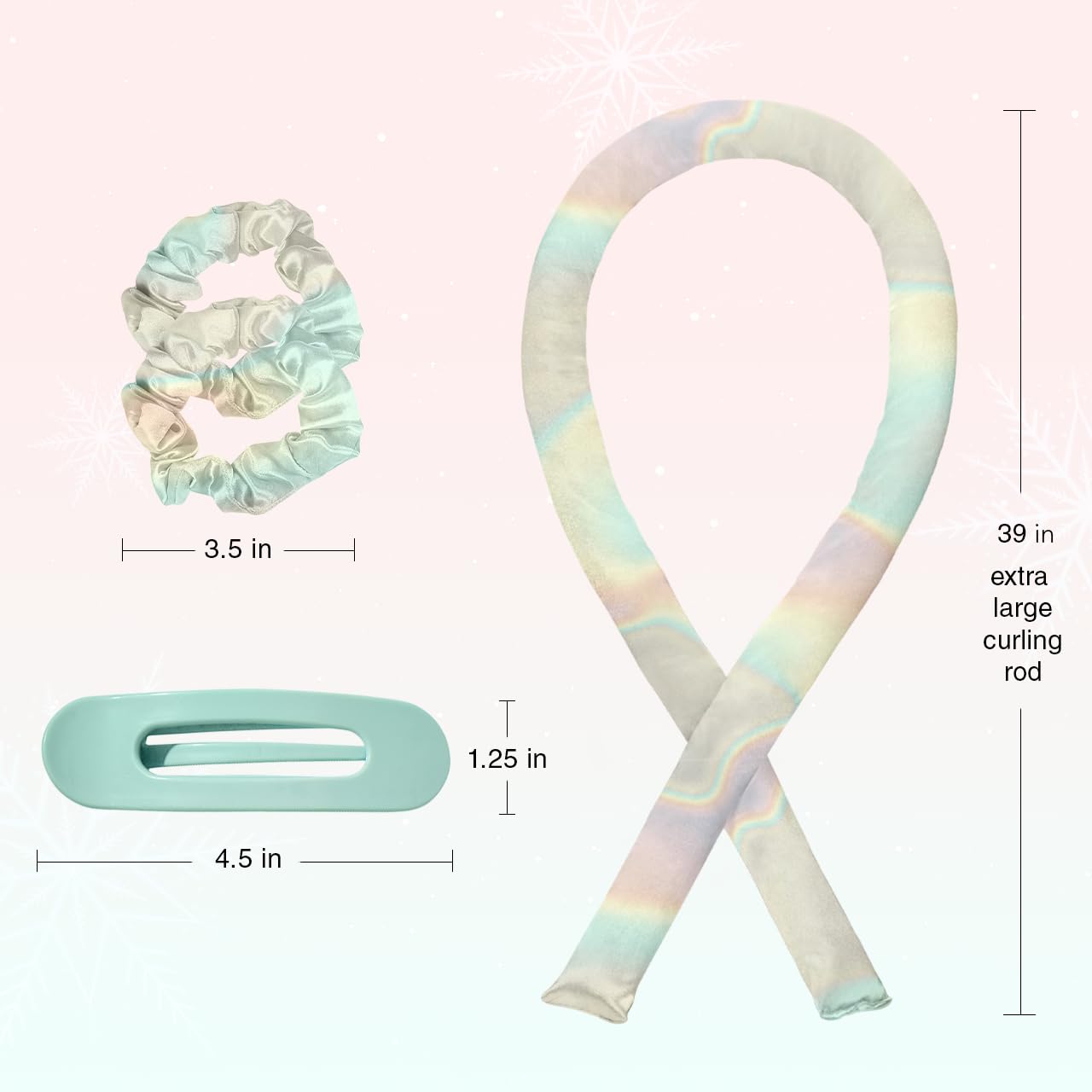 Foto 3 pulgar | Set De Peinado Kitsch Holiday Hair Hero Xl Satin Heatless - Venta Internacional.