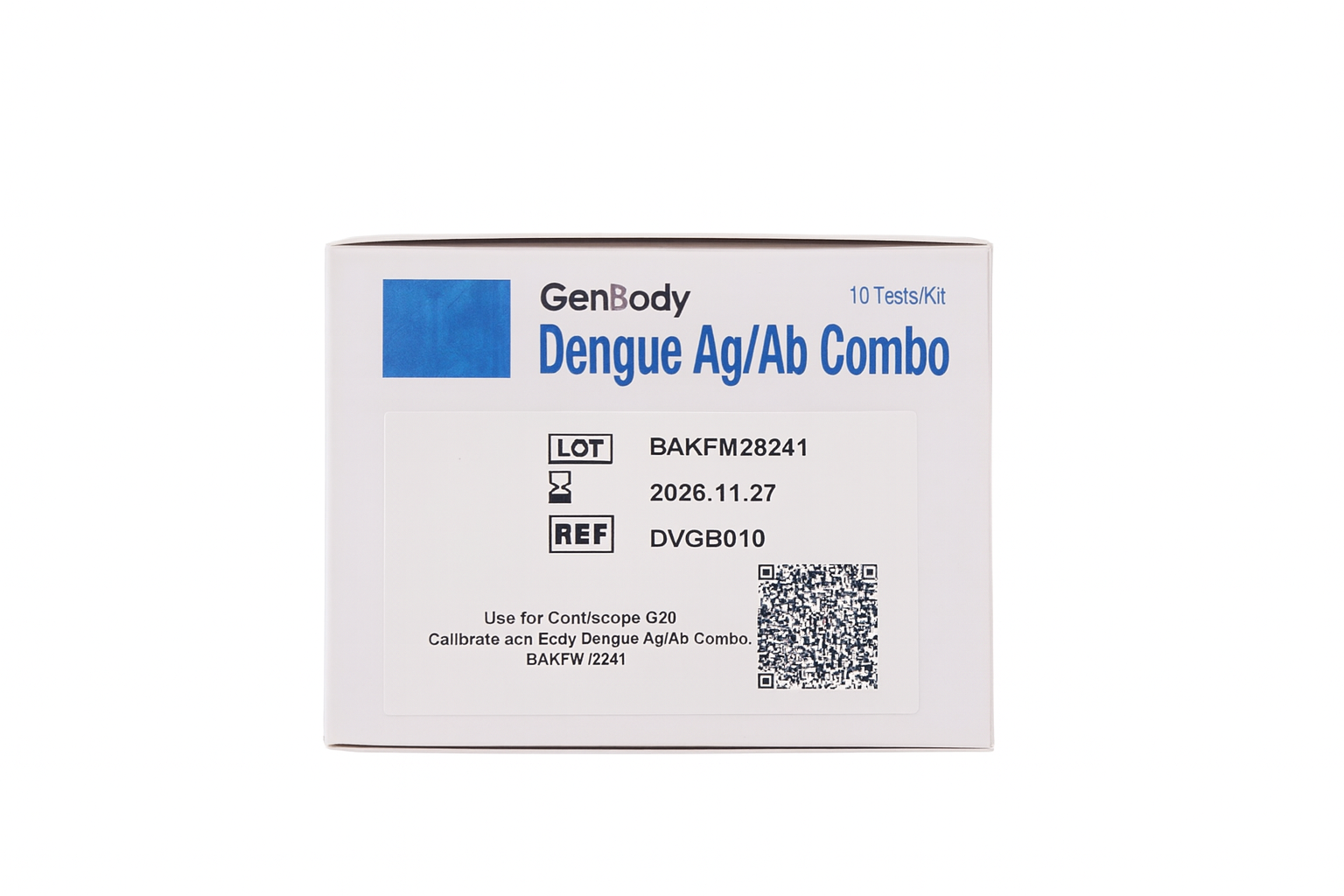 Foto 4 pulgar | Prueba Rapida Genbody Dengue Ag/ab Combo 10 Cassettes