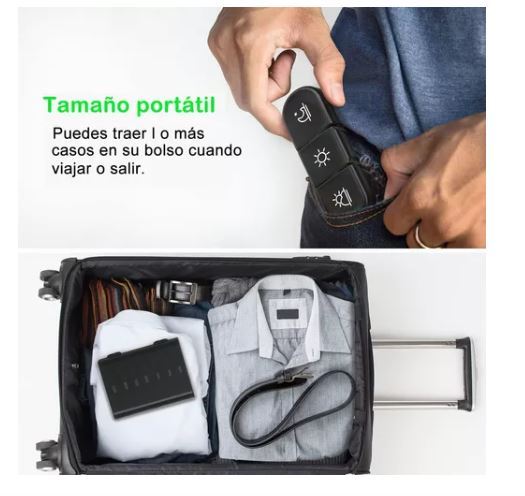 Foto 3 | Pastillero Semanal Organizador de Pastillas Negro 3 Veces al Día