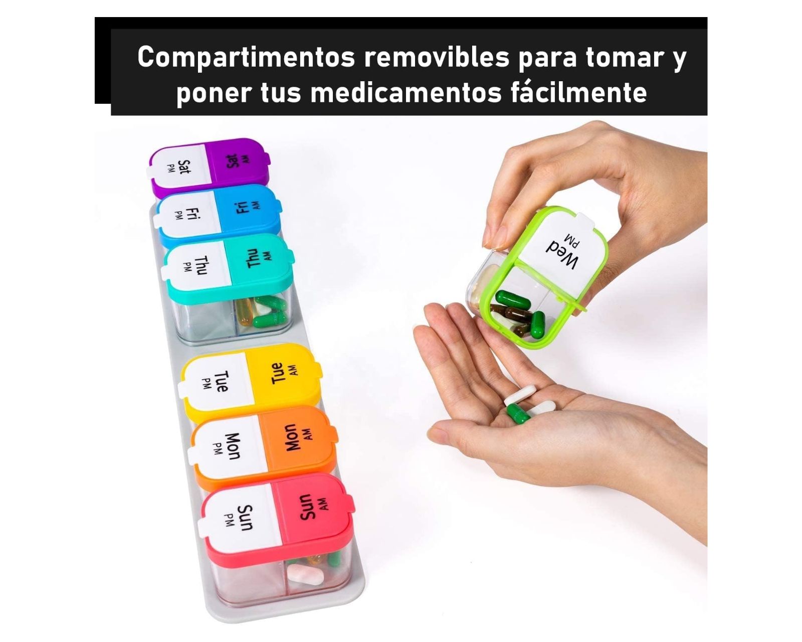 Foto 5 | Planificador Semanal de Medicamentos